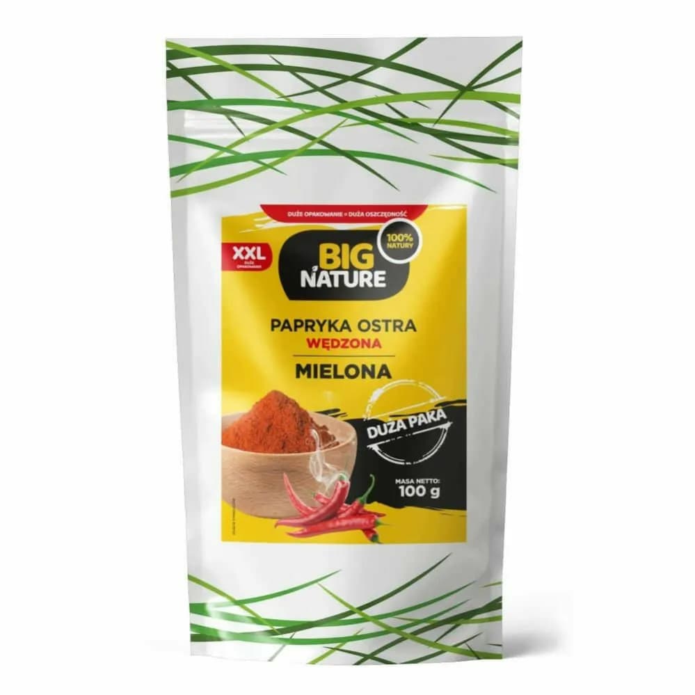 BIG NATURE Papryka ostra wedzona mielona. 68,90 zl/kg