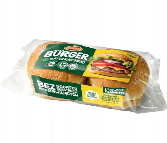 OSKROBA Bulka pszenna z sezamem hamburger 4 szt.. 29,50 zl/kg