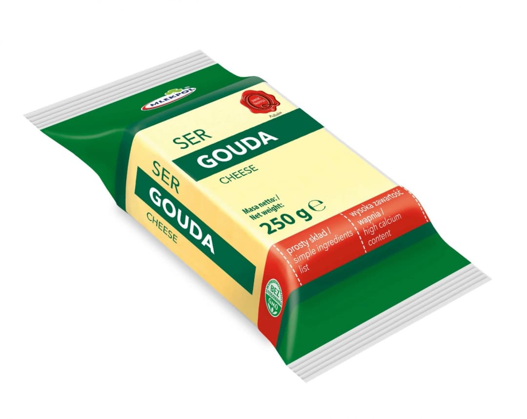 MLEKPOL Ser Gouda w kawalku. 39,96 zl/kg