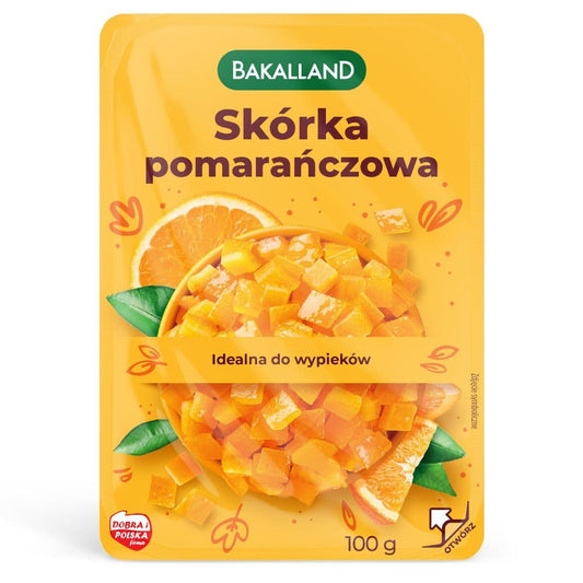 BAKALLAND Skorka pomaranczowa. 73,90 zl/kg