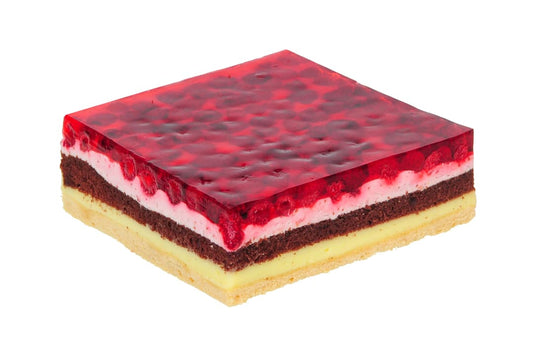 OLSZA KRAINA WYPIEKOW Ciasto delicja malinowa. 43,40 zl/kg