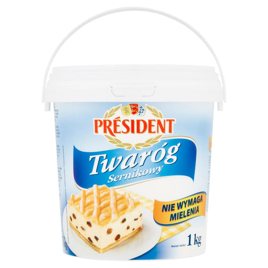PRESIDENT Twarog sernikowy. 18,89 zl/kg
