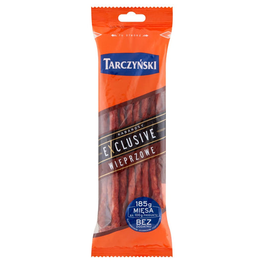 TARCZYNSKI EXCLUSIVE Kabanosy wieprzowy bezglutenowy. 62,76 zl/kg