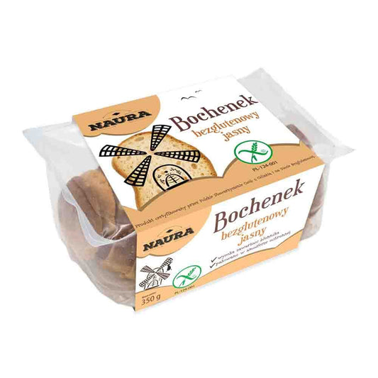 NAURA Bochenek bezglutenowy jasny krojony. 39,40 zl/kg