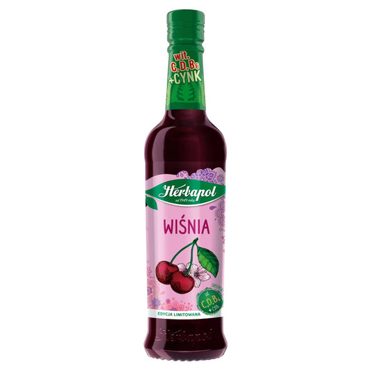 HERBAPOL Syrop o smaku wisniowym. 19,02 zl/l