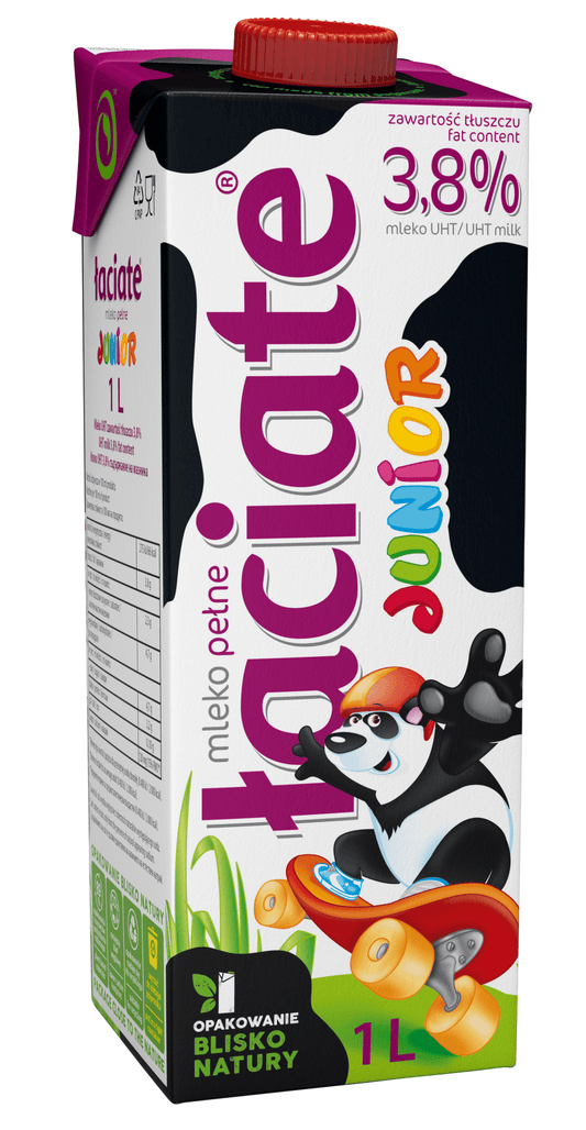 LACIATE Mleko Junior UHT 3,8%. 5,39 zl/l