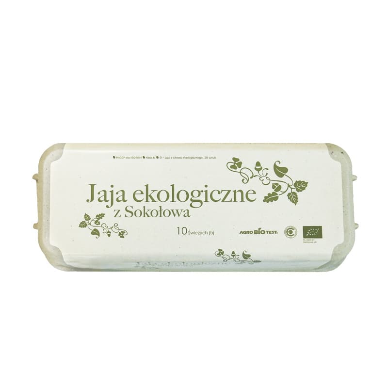 JAJA Z SOKOLOWA Jaja z chowu ekologicznego BIO 10 szt.. 1,40 zl/szt.