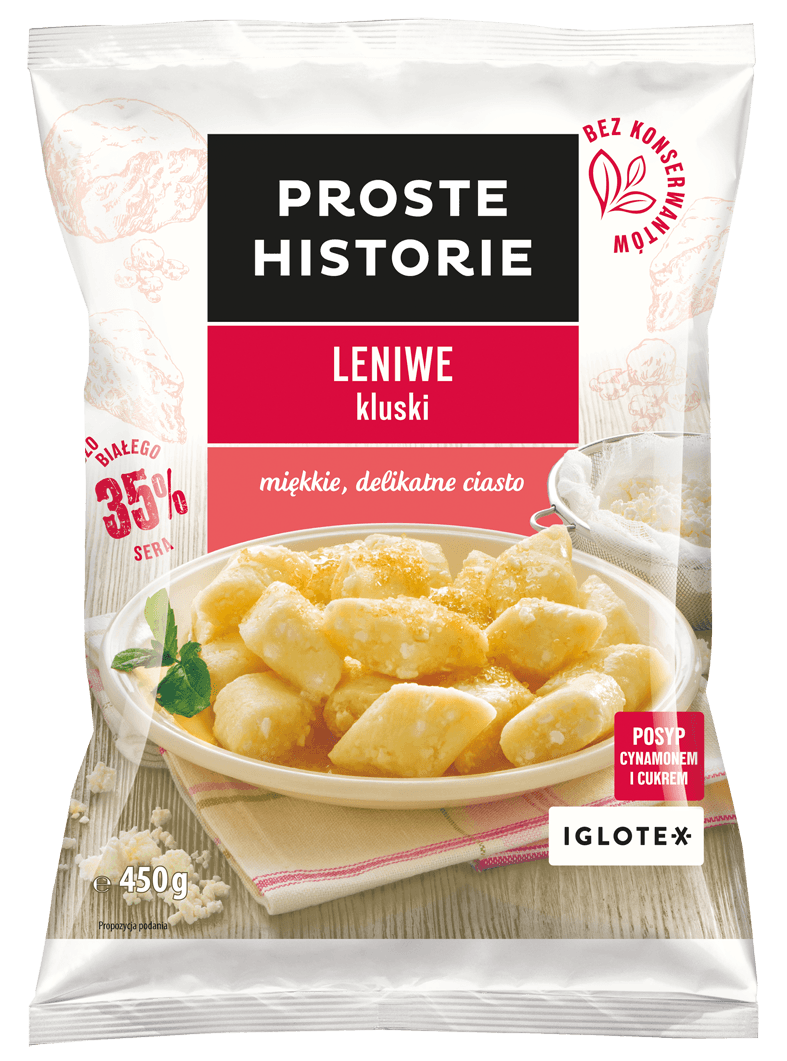 PROSTE HISTORIE Leniwe kluski. 21,53 zl/kg