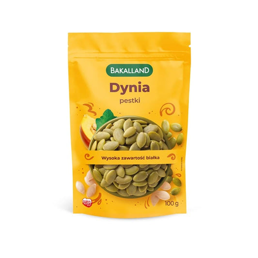 BAKALLAND Pestki dyni luskane. 67,90 zl/kg